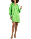 Trina Turk Blair Long Sleeve Top In Vert In Green