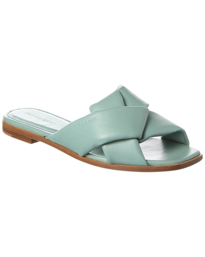 Ferragamo Women's Alrai Slide Sandals In Blue