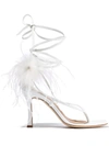 BROTHER VELLIES PALOMA WOMENS LEATHER FEATHERED PUMPS