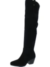 Michael Michael Kors Womens Leather Round Toe Over-the-knee Boots In Black