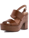 SEYCHELLES PLEASED WOMENS LEATHER ANKLE STRAP SLINGBACK SANDALS