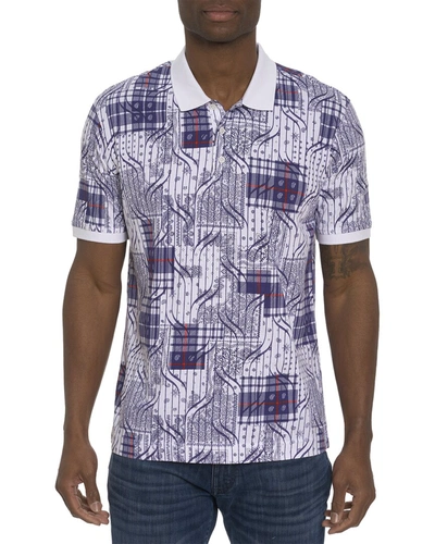 Robert Graham Coles Knit Polo Shirt In Multi