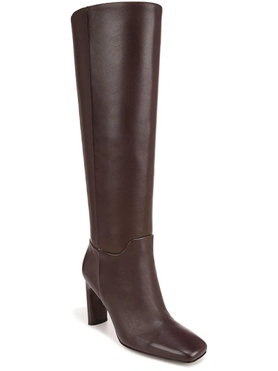 Sarto Franco Sarto Flexa High Womens Leather Wide Calf Knee-high Boots In Brown