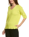 JOSEPH RIBKOFF DROP-STITCH STRIPE SWEATER