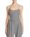 Bec & Bridge Houndstooth Crop Top In Black/white In Multi