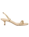 LARROUDE MINI ANNIE SANDAL IN GOLD METALLIC LEATHER