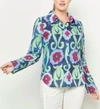 De Loreta Carmela Blouse Geranios In Multi In Multi