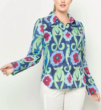 De Loreta Carmela Blouse Geranios In Multi