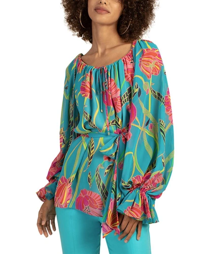 Trina Turk Relaxed Fit Grace Top In Multi