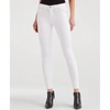 7 FOR ALL MANKIND MID RISE ANKLE SKINNY JEAN IN CLEAN WHITE