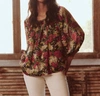 The Great The Palmette Top In Hidden Garden Floral In Multi