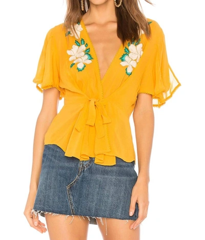 Cleobella Rosie Top In Yellow