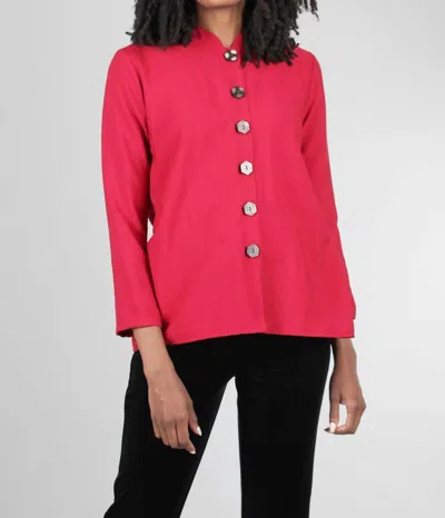 Niche Bella Rayon Top In Cranberry In Pink