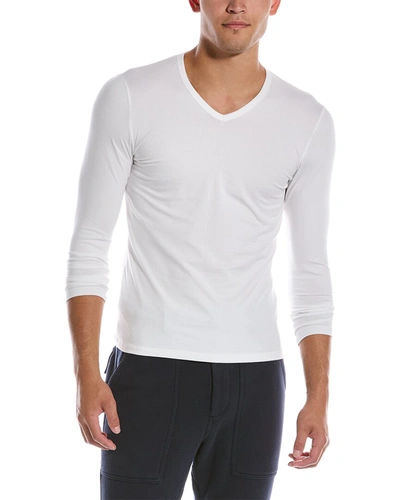 Hom V-neck T-shirt In White