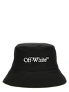 Off-white Wide Brim Polyester Bucket Hat