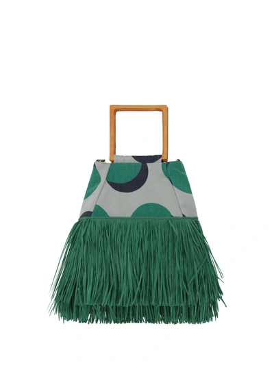 La Milanesa Tuxedo Handbag In Verde