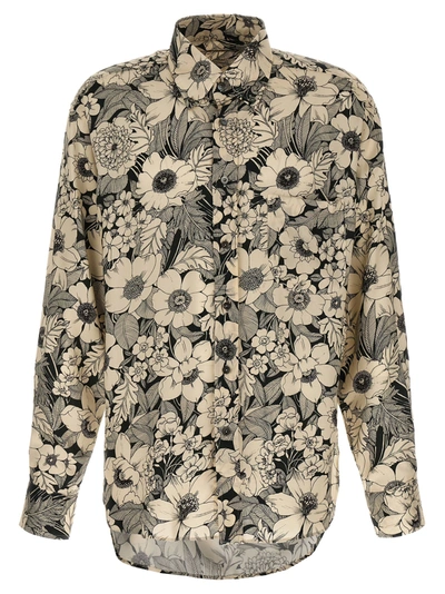 Tom Ford Off-white Linear Floral Shirt
