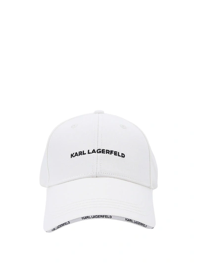 Karl Lagerfeld Hat In White