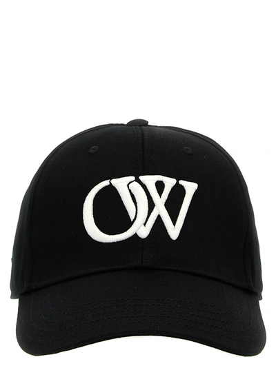 Off-white Logo Cap Hats White/black