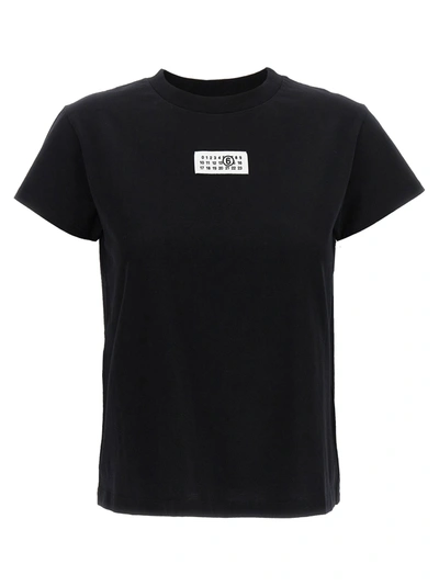 Mm6 Maison Margiela Logo T-shirt Black