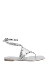 Valentino Rockstud Laminated Leather Sandals