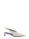 Jil Sander Pointed-toe Leather Slingback Pumps