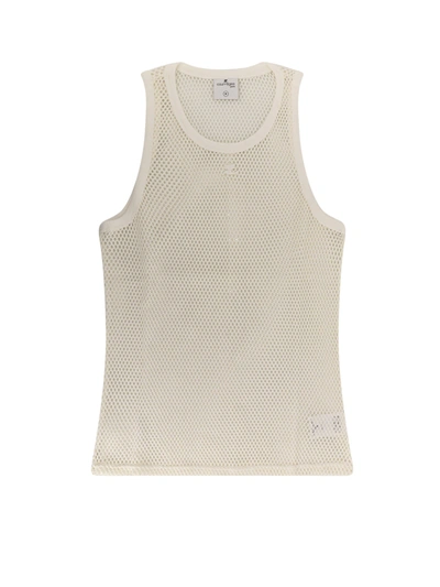 Courrèges Fishnet Tank Top In White