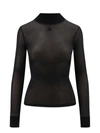 Courrèges Logo Embroidered High Neck Top