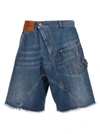 Jw Anderson Twisted Workwear Denim Shorts