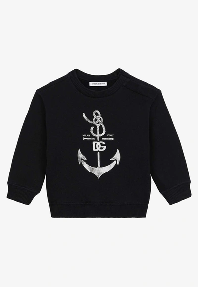 DOLCE & GABBANA BABY BOYS LOGO-PRINTED SWEATSHIRT