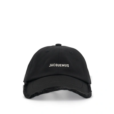 Jacquemus Artichaut Fringe Baseball Cap In Black