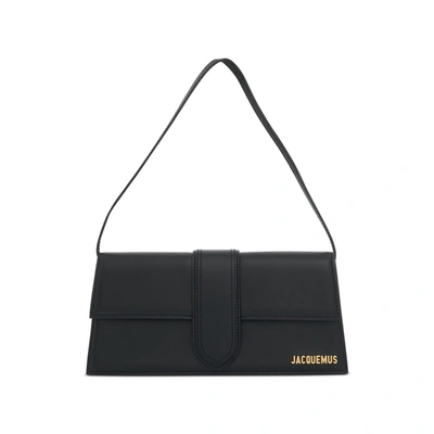 Jacquemus Le Bambino Long Leather Bag In Black