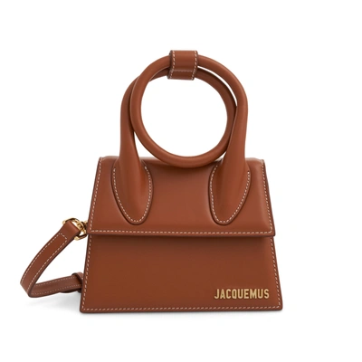 Jacquemus Le Chiquito Noeud Leather Bag In Brown