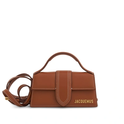 Jacquemus Le Bambino Mini Leather Bag In Brown