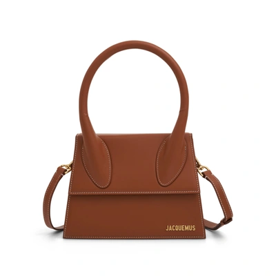 Jacquemus Le Grand Chiquito Leather Bag In Brown