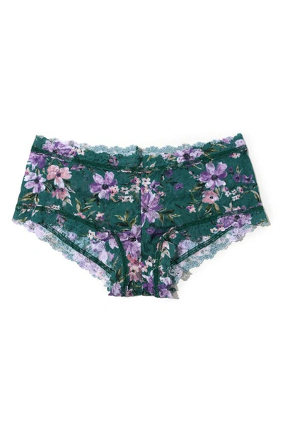 Hanky Panky Printed Signature Lace Boyshorts In Flowers In Your Hair