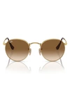 Ray Ban Legend Collection 47mm Round Sunglasses In Brown Gradient
