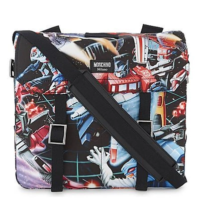 Moschino Transformers Backpack In Blue Multi