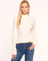 Ramy Brook Shiffrin Ribbed Sweater In Ivory