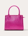 Ramy Brook Portia Leather Chainmail Bag In Electric Pink