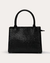 Ramy Brook Portia Leather Chainmail Bag In Black