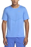 Nike Men's Rise 365 Dri-fit Short-sleeve Running Top In Blue