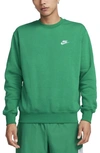 Nike Men's  Sportswear Club Fleece Crew In Green