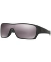 Oakley Polarized Turbine Rotor Prizm Daily Sunglasses, Oo9307 In Black Matte/black Mirror Polar