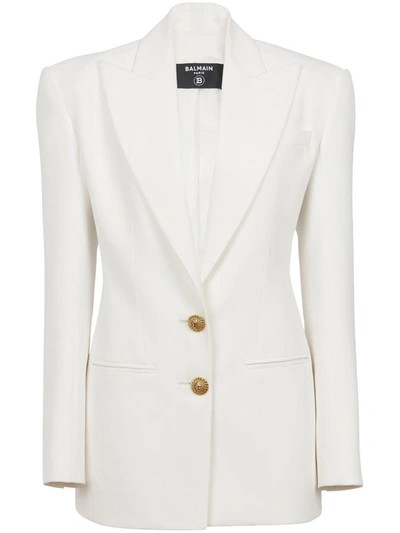 BALMAIN BALMAIN JACKETS WHITE