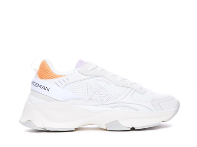 Stuart Weitzman Low-top Casual Shoes With Logo Pattern In White