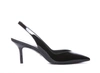 Stuart Weitzman Eva Patent Slingback Pumps In Black