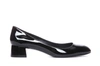 Stuart Weitzman Vivienne Patent Ballerina Pumps In Black