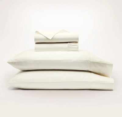 Boll & Branch Organic Signature Hemmed Sheet Set In Cream