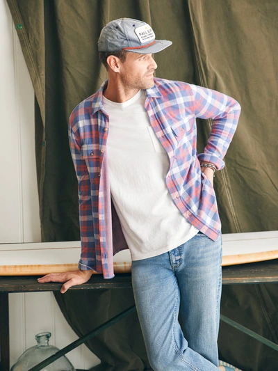 Faherty Legend&trade; Sweater Shirt In Viewpoint Rose Plaid